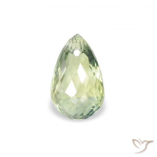 0.84ct طبيعي اخضر المريمية فاتح جدا زفير, بريوليت, قليلا جدا
