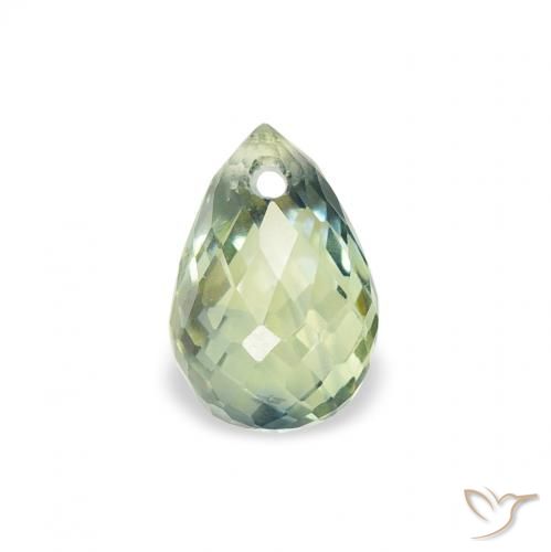 0.85ct طبيعي اخضر فاتح زفير, بريوليت, قليلا جدا