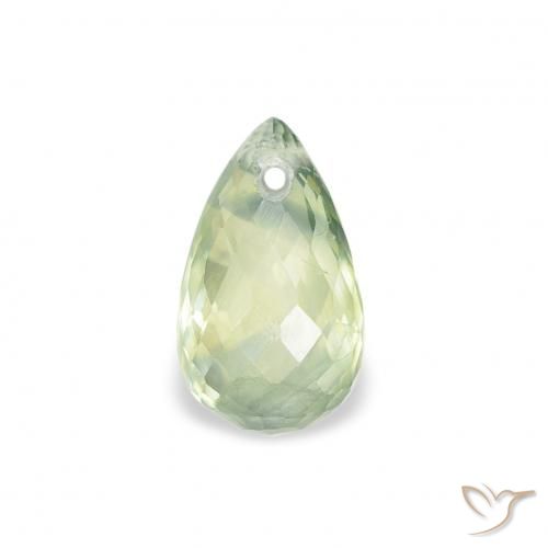 0.81ct طبيعي أخضر فاتح جدا زفير, بريوليت, قليلا جدا