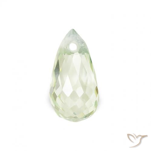 0.71ct طبيعي أخضر فاتح جدا زفير, بريوليت, قليلا جدا