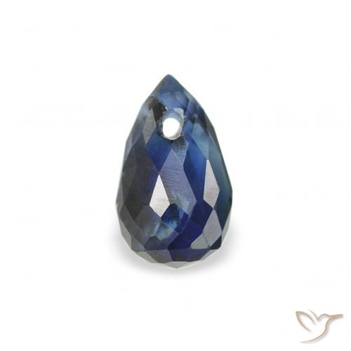 0.47ct طبيعي أزرق منتصف الليل زفير, بريوليت, قليلا جدا