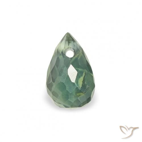 0.38ct طبيعي أخضر متوسط زفير, بريوليت, قليلا جدا