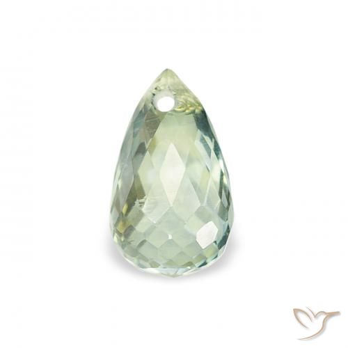 0.68ct طبيعي اخضر فاتح زفير, بريوليت, قليلا جدا