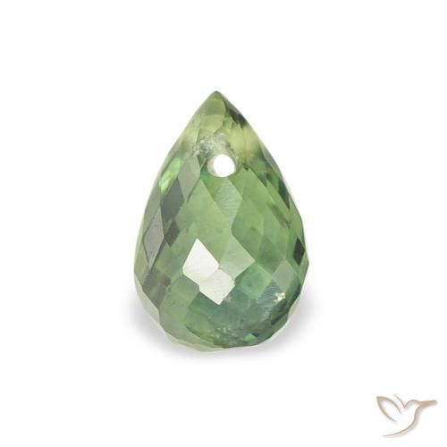 0.71ct طبيعي الأخضر الغامق زفير, بريوليت, قليلا جدا