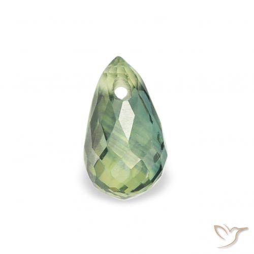 0.42ct طبيعي اخضر فاتح زفير, بريوليت, قليلا جدا