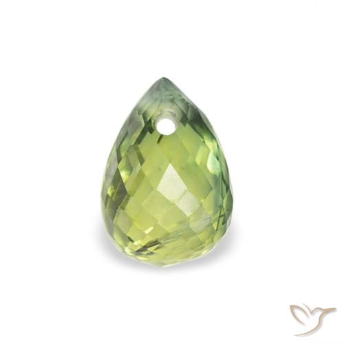 0.59ct طبيعي أخضر زيتوني زفير, بريوليت, قليلا جدا