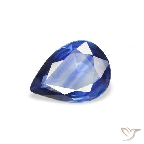 0.80ct طبيعي أزرق داكن متوسط زفير, شكل الكمثرى, VVS-VS