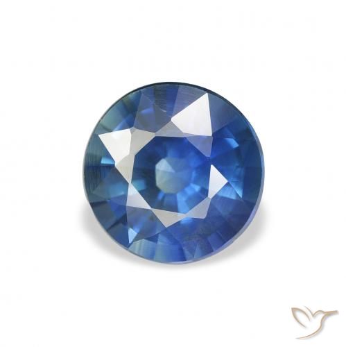 1.57ct طبيعي أزرق غامق زفير, دائري, VVS-VS