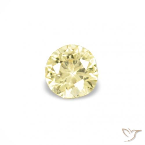 1.54ctw Medium Light-Yellow زفير, دائري, VVS-VS
