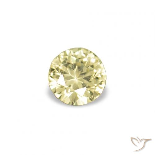 1.53ctw Medium Light-Yellow زفير, دائري, VVS-VS