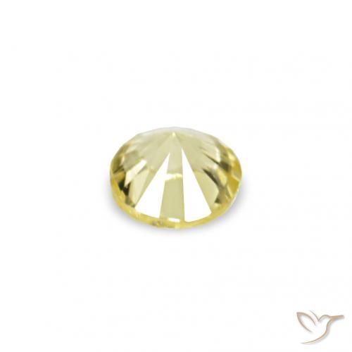 أحجار زفير Medium Light-Yellow طبيعية، دائري، VVS-VS، وزنها 1.53 قيراط