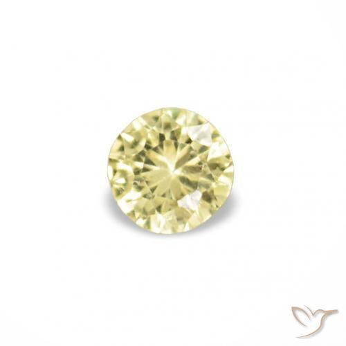 أحجار زفير Medium Light-Yellow طبيعية، دائري، VVS-VS، وزنها 1.53 قيراط