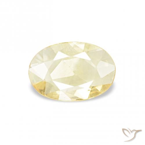 0.30ct أصفر فاتح زفير, بيضوي, VVS