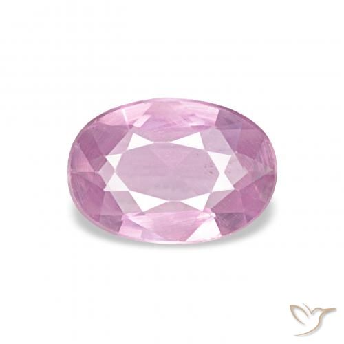 0.52ct أرجوانى فاتح زفير, بيضوي, قليلا جدا