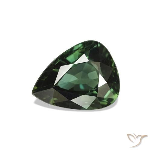 1.48ct أخضر غامق زفير, شكل الكمثرى, VVS-VS