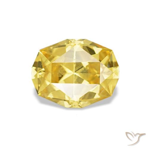 0.92ct الأصفر زفير, بيضوي, قليلا جدا