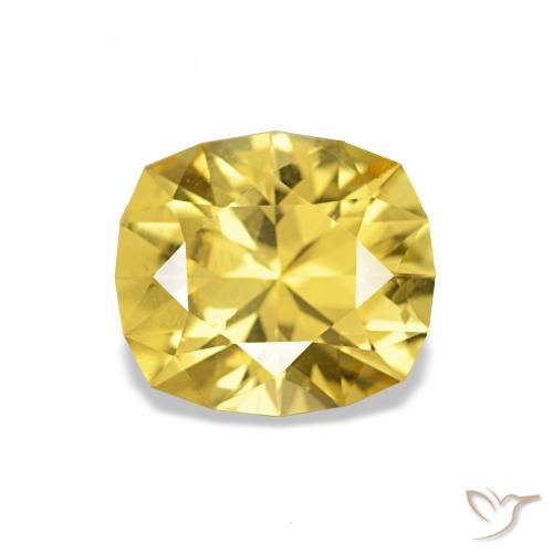 1.06ct أصفر متوسط زفير, وسادة, قليلا جدا