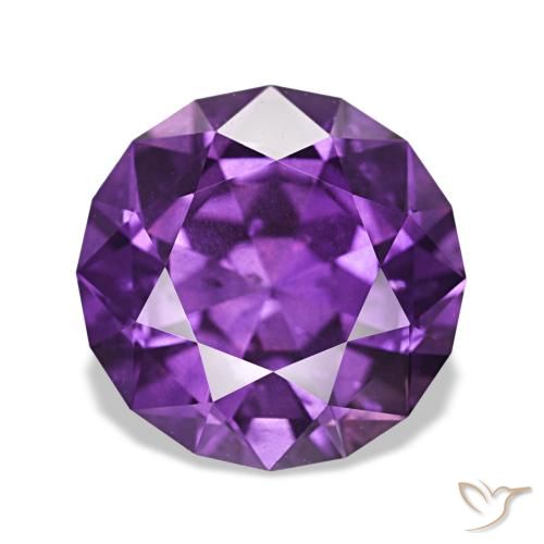 ياقوت طبيعي بلون Medium Light-Violet، وزن ‎3.81‎ قيراط، شكل دائري، مقاس ‎9.44‎ مم