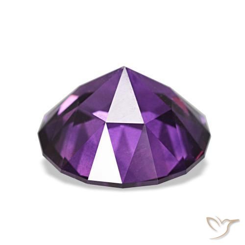 ياقوت طبيعي بلون Medium Light-Violet، وزن ‎3.81‎ قيراط، شكل دائري، مقاس ‎9.44‎ مم