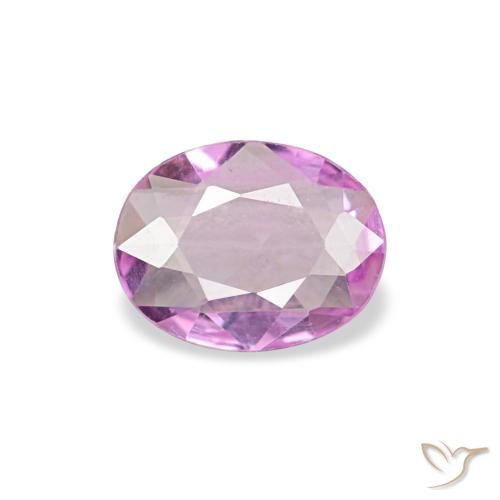 ياقوت طبيعي بلون Medium Light-Purple، وزن ‎0.21‎ قيراط، شكل بيضاوى، مقاس ‎4.9x3.8‎ مم