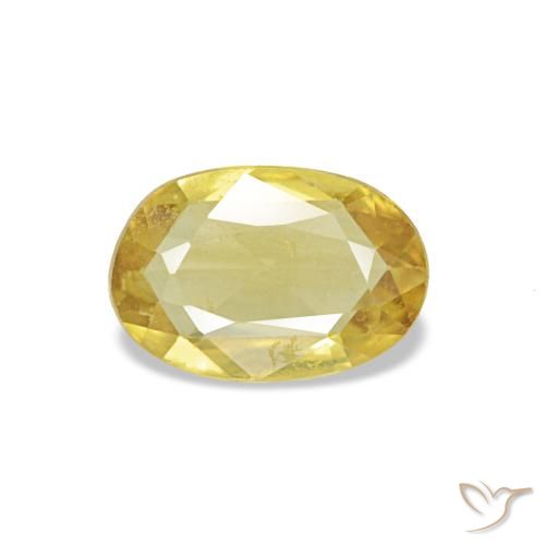 0.34ct أصفر الياقوت, بيضاوي, قليلا جدا