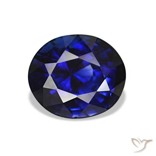 1.34ct أزرق الياقوت, بيضاوي, VVS