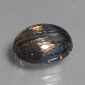 سكابوليت ملون بقوس قزح طبيعي، قصة بيضاوى، 3.59 قيراط، شفاف