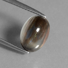 سكابوليت ملون بقوس قزح طبيعي، قصة بيضاوى، 2.74 قيراط، شفاف