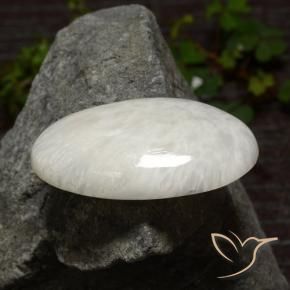 سكوليسيت أبيص فاتح طبيعي، قصة بيضاوى، 29.06 قيراط، غير شفاف