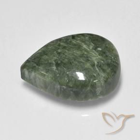 سيرافينيت Medium Green  طبيعي، شكل الكمثرى، 8.09 قيراط، غير شفاف