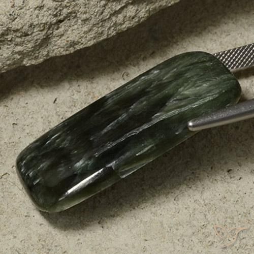 سيرافينيت متعدد الألوان طبيعي، قطع وسادة، 32.63 قيراط، غير شفاف