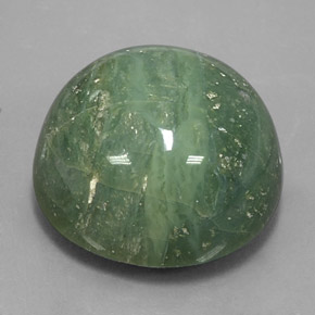 سربنتين طبيعي بلون Pale Pine Green ، وزن ‎41.28‎ قيراط، شكل دائري، مقاس ‎23.14‎ مم