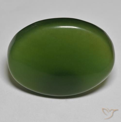 45.91ct طبيعي أخضر الطحالب البحرية حجر السربنتين, بيضوي, نصف شفاف