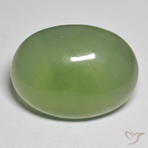 37.39ct طبيعي أخضر غامق حجر السربنتين, بيضوي, نصف شفاف