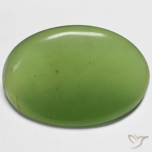 21.49ct طبيعي الأخضر الغامق حجر السربنتين, بيضوي, نصف شفاف