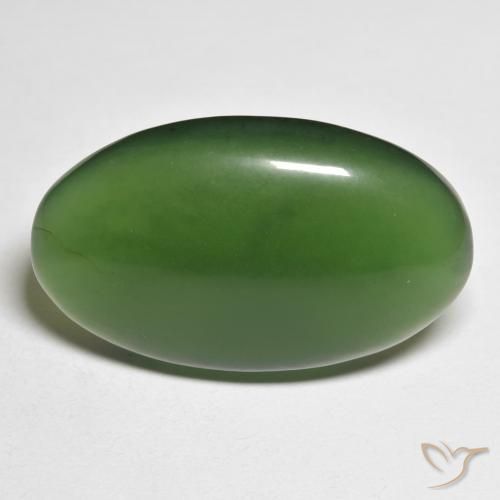 24.76ct طبيعي أخضر الغابات حجر السربنتين, بيضوي, نصف شفاف