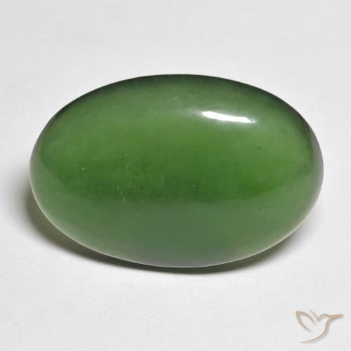 14.72ct طبيعي أخضر حجر السربنتين, بيضوي, نصف شفاف
