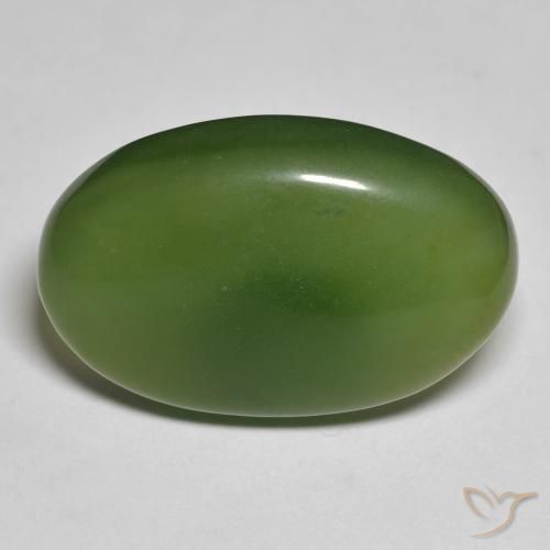 19.76ct طبيعي أخضر ترابى حجر السربنتين, بيضوي, نصف شفاف