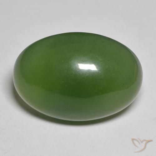 19.65ct طبيعي أخضر الطحالب البحرية حجر السربنتين, بيضوي, نصف شفاف