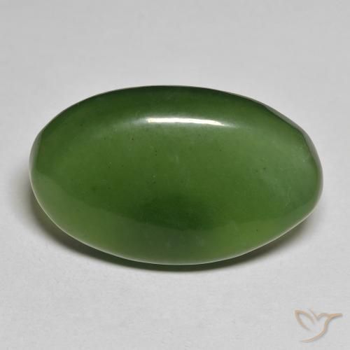22.15ct طبيعي أخضر الطحالب البحرية حجر السربنتين, بيضوي, نصف شفاف