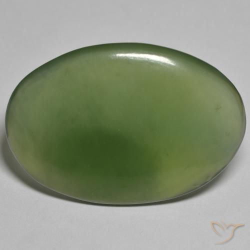 29.48ct طبيعي أخضر غامق حجر السربنتين, بيضوي, نصف شفاف