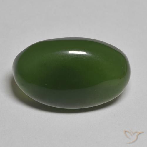 12.07ct طبيعي أخضر الطحالب البحرية حجر السربنتين, بيضوي, نصف شفاف