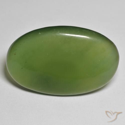 29.57ct طبيعي أخضر الطحالب البحرية حجر السربنتين, بيضوي, نصف شفاف