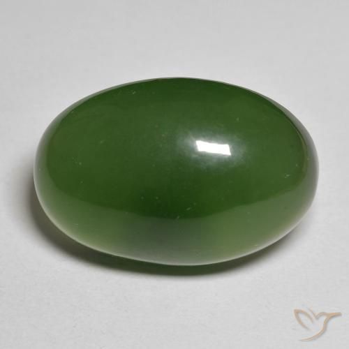 23.28ct طبيعي أخضر غامق حجر السربنتين, بيضوي, نصف شفاف