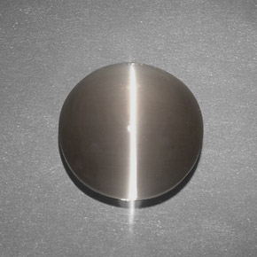 عين القط سيليمانايت بنى طبيعي، شفاف، 7.63 قيراط، شفاف / نصف شفاف