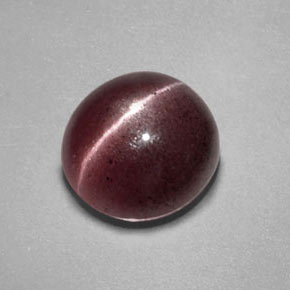 Sillimanite Cat's Eye طبيعي بلون بني، وزن ‎2.55‎ قيراط، شكل شفاف، مقاس ‎8.8x8.4‎ مم
