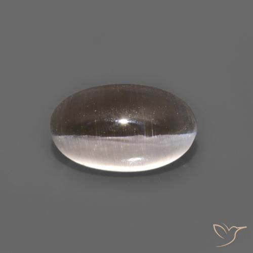 1.12ct طبيعي بنى متوسط عين القط سيليمانايت, بيضوي, شفاف