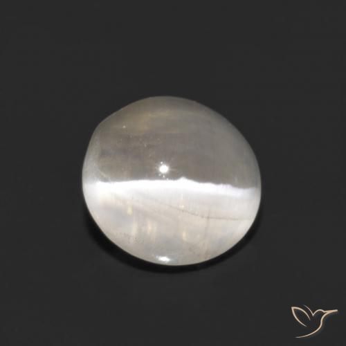 1.33ct طبيعي أبيض دافئ عين القط سيليمانايت, بيضوي, شفاف