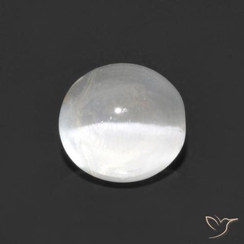 1.48ct طبيعي أبيض شفاف عين القط سيليمانايت, بيضوي, شفاف