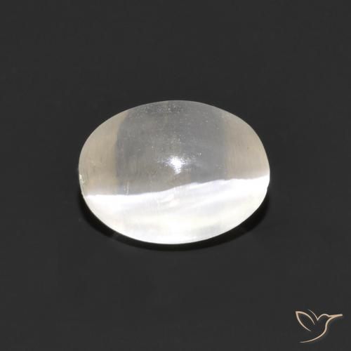 1.41ct طبيعي رمادى فاتح جدا عين القط سيليمانايت, بيضوي, شفاف